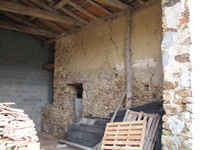 Self catering holidays in France restoration of barn, the walls are good but all is to achieve