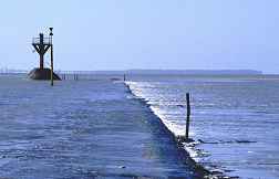 Visite de site touristique de Vendée, le Gois et sa route submersible