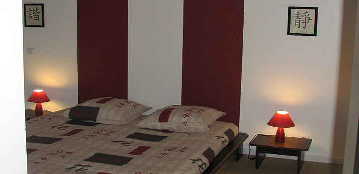 Location vacances 3 chambres en Vendée, chambre Asie