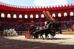 Location gite Puy du Fou avec piscine en Vendée, attraction le signe du triomphe