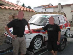 Rallye automobile Côte de lumière: les participants du gîte