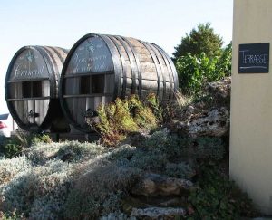 Les anciennes barriques de Champagne à Cramant