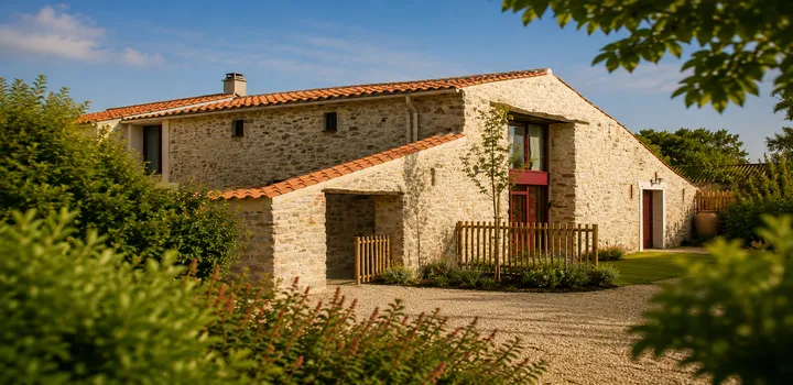Abélia Gîte Vendée, maison en pierre dans la campagne vendéenne