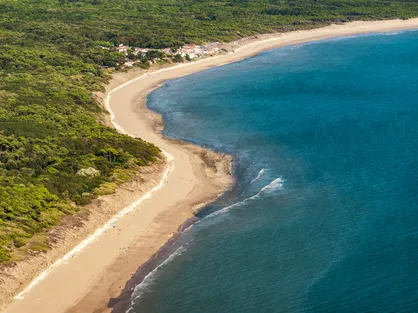 Plage de Longeville-sur-Mer sur le littoral vendéen